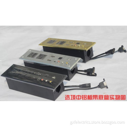 functional socket, functional outlet, desk top socket,
